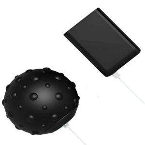 Balle de massage vibrante en cours de recharge avec cable USB