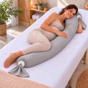 Coussin de positionnement pour femme enceinte en position latérale